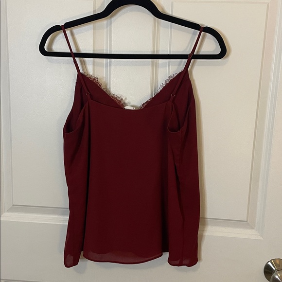 Melrose and Market Burgundy Lace Cami Women’s Small - Picture 6 of 8